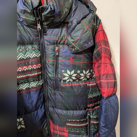Polo Ralph Lauren Gorham Patchwork Print Down Jacket Men's Size M-XL Puffer NEW - Picture 2 of 5
